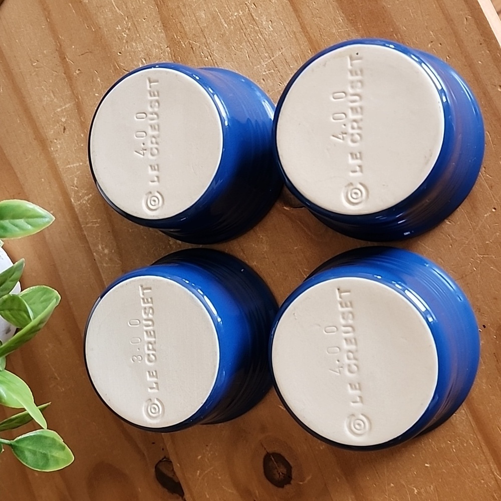 4 Le Creuset Stackable Ramekins Blueberry Color - Picture 11 of 16